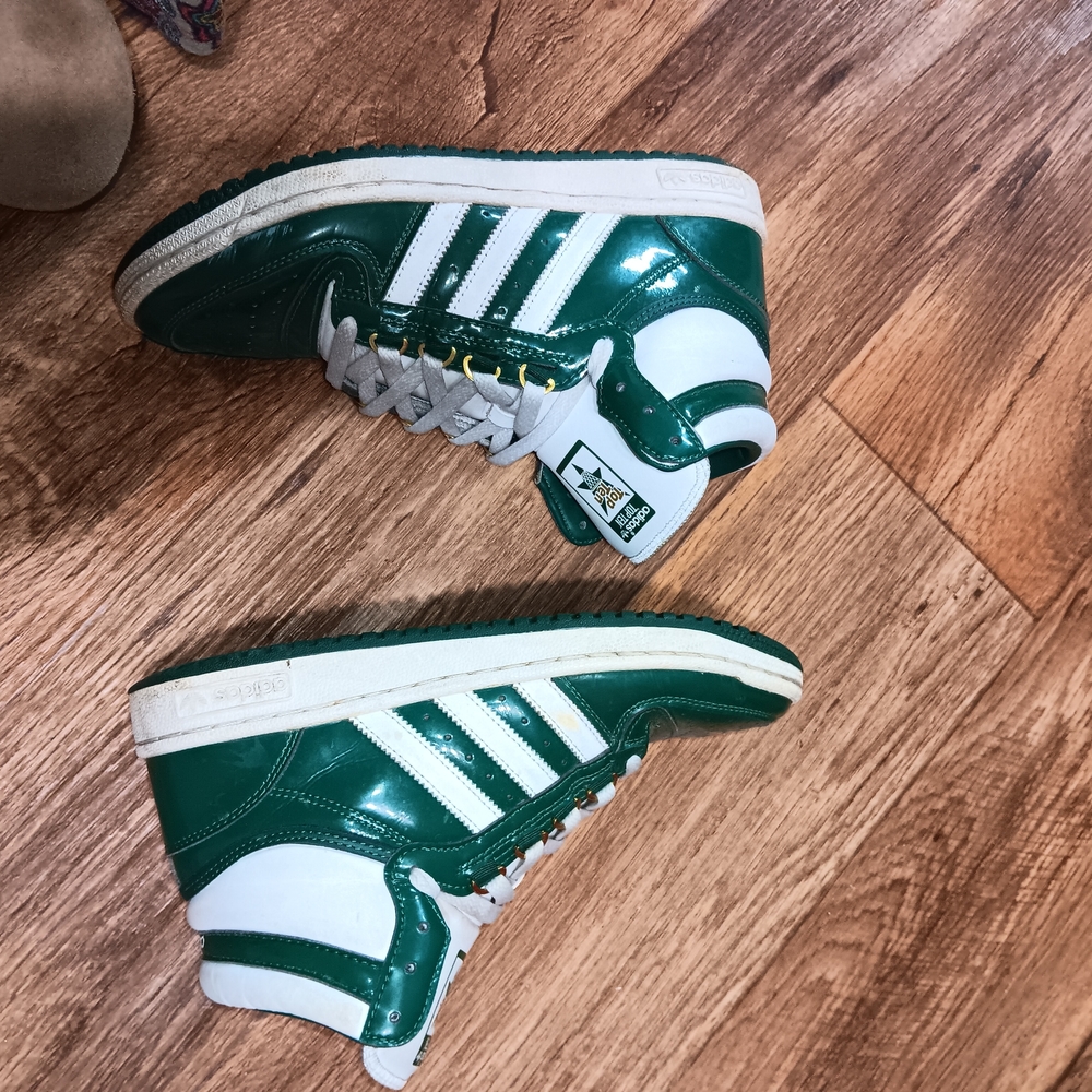 adidas Originals Green and White Sneakers